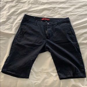 Bruno Leoni Navy Blue Shorts Slim Fit